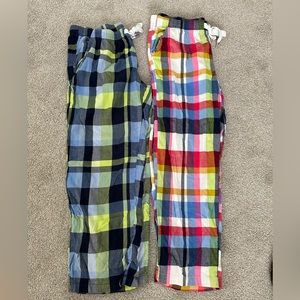 Aerie plaid pj pants large (2 pairs)